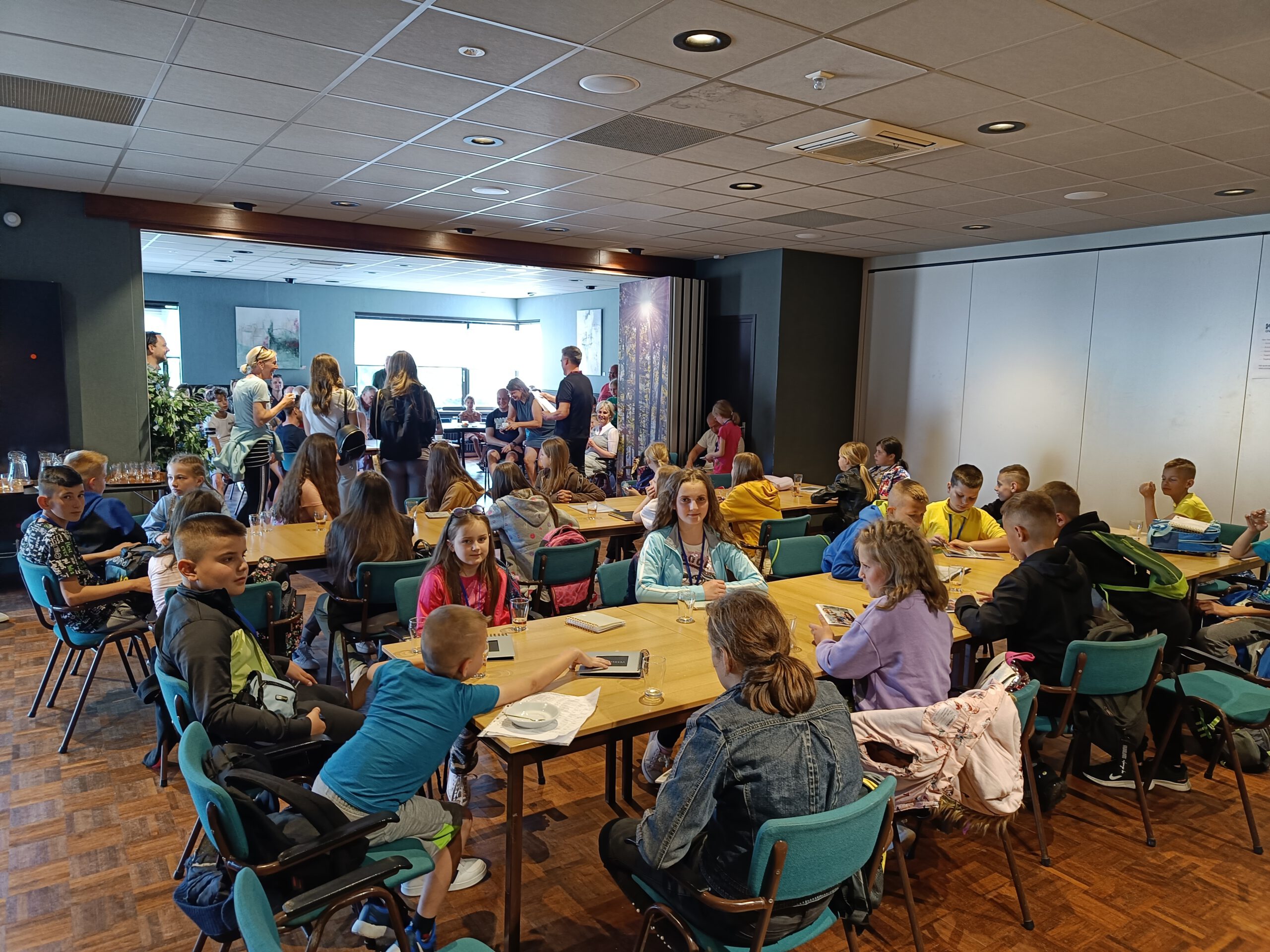 De kinderen zijn aangekomen in Nederland